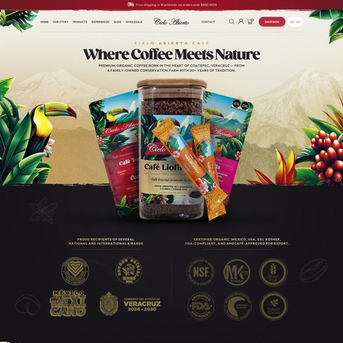 Web page design contest entry by Futuristic Design™