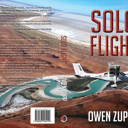 Solo Flight. Design an awesome book cover that captures the adventure of flight. Design by LilaM