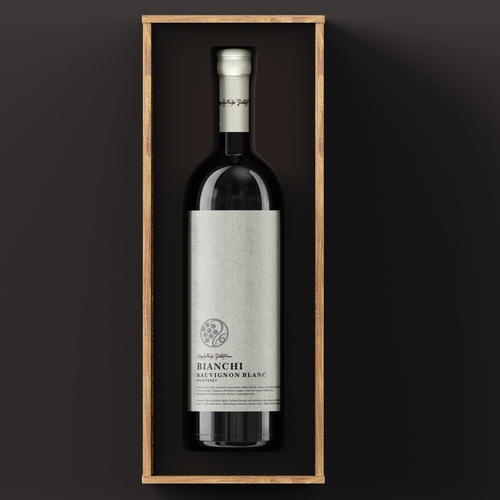 Bianchi Wine Label Design by Blanc Creatives