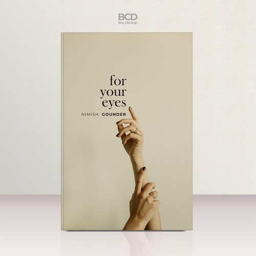 for your eyes- poetry and journal book cover Design by BCD∞