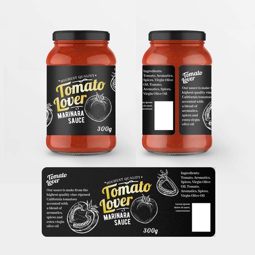 Design a label for an artisanal tomato sauce and product company Design by rmlamb