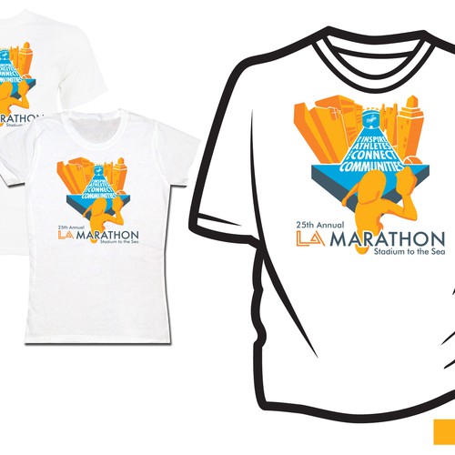 LA Marathon Design Competition Ontwerp door shiawan