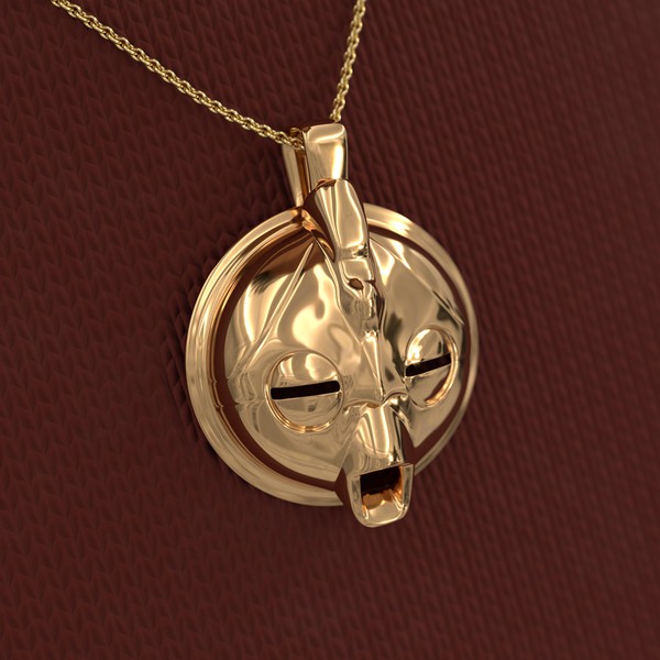 Design by AR3Designs titled "African Mask Pendant Designs"