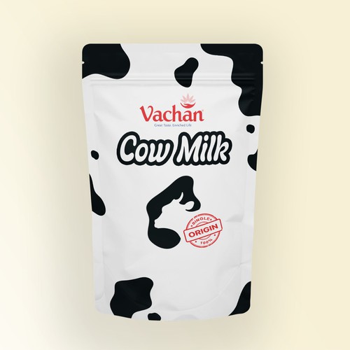 Vachan Cow Milk Design by @SaihiART