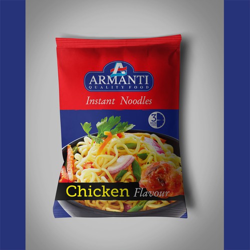 New Armanti Instant Noodles-ontwerp door syakuro