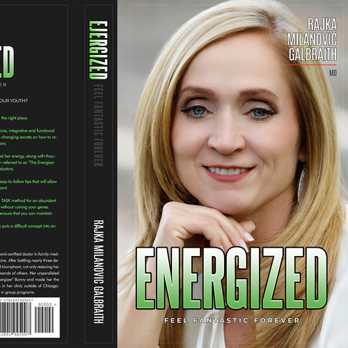 Design a New York Times Bestseller E-book and book cover for my book: Energized Design by Max63