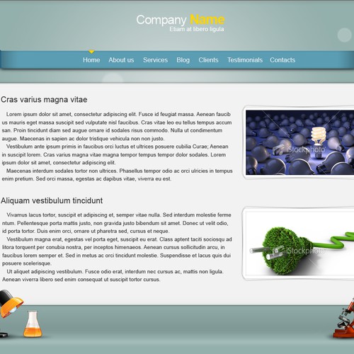 1-3 Page Website Template Design von kpp0209