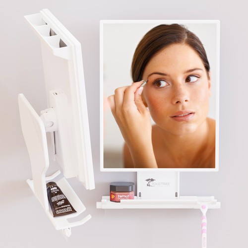 3D Rendering of Fogless Mirror in Shower/Lifestyle Environment (Fogless Mirror CAD file included!)) Design by Alinea Design