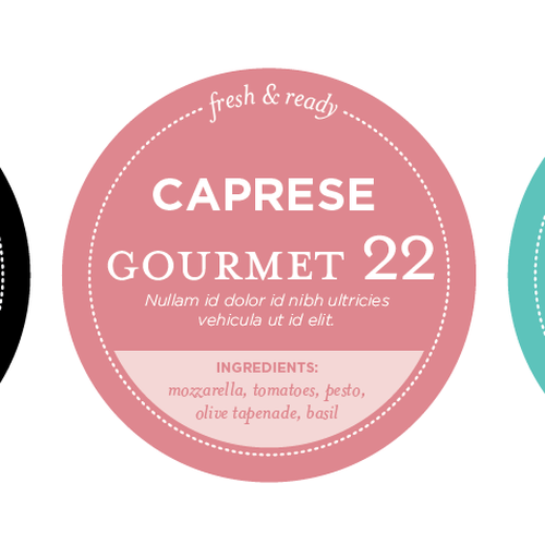 Label Design for Gourmet Food Design by Joshua Vizzacco