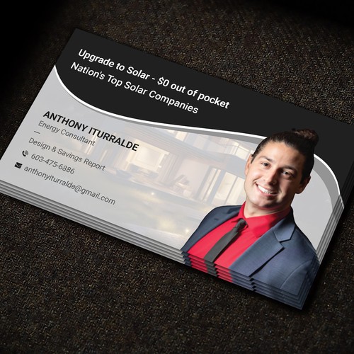 Solar Power business card Design by Brandmaker artist