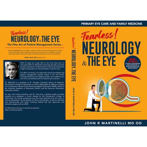 Medical Cover about Neurology & The Eye/Vision in a bold yet engaging style for a new educational series for physicians. Design by Aaniyah.ahmed