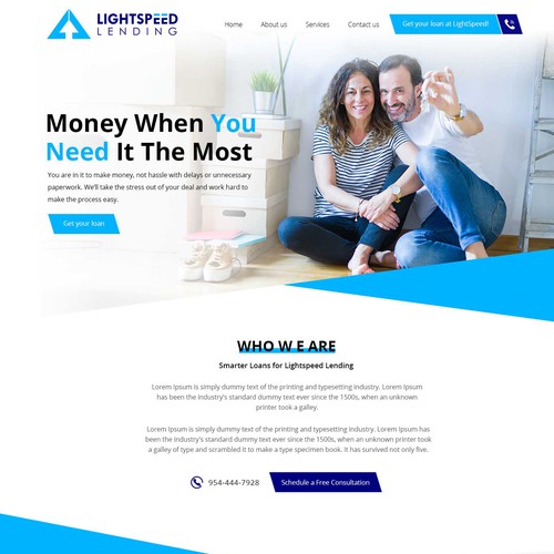 Web page design contest entry by Gendesign