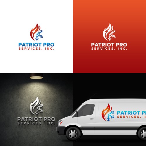 Logo for small Heating, Cooling, Electrical contractor Design by D E S P O T I C