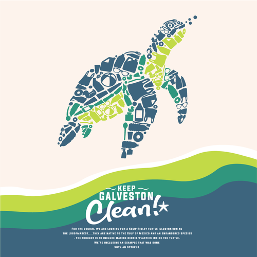 Calling all environmental lovers to help create a new litter campaign to keep beaches clean. Design réalisé par Sukach