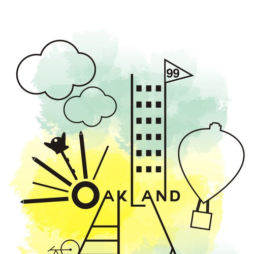 Community Contest: Create a great poster for 99designs' new Oakland office (MULTIPLE WINNERS!) Design von ∴ S O P H I Ē ∴