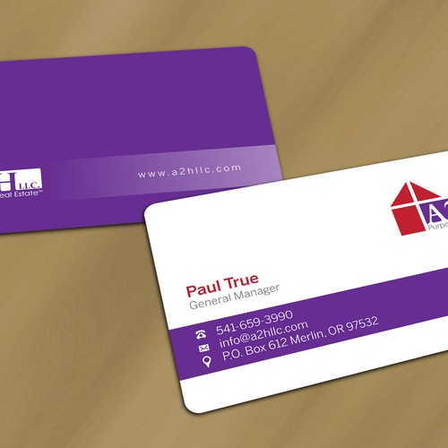 Create a winning business card design for Real Estate with a purpose Design by Dezero