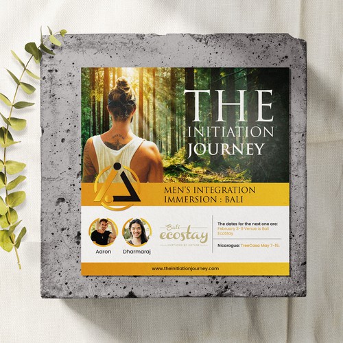 The Initiation Journey Retreat for Men Design by Tanny Dew ❤︎