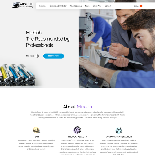 Web page design contest entry by Technology Wisdom