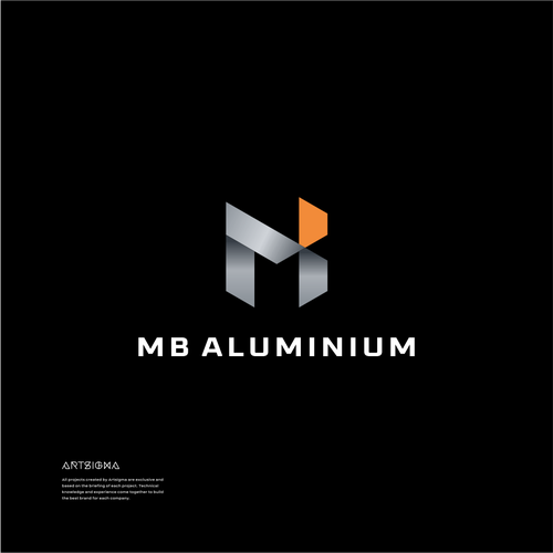 International aluminum corporation seeking new lettermark + abstract mark logo combination with brand guide. Design by artsigma