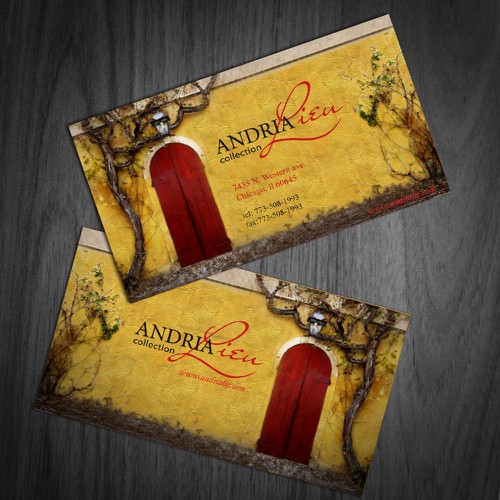 Create the next business card design for Andria Lieu Réalisé par incanto_shine