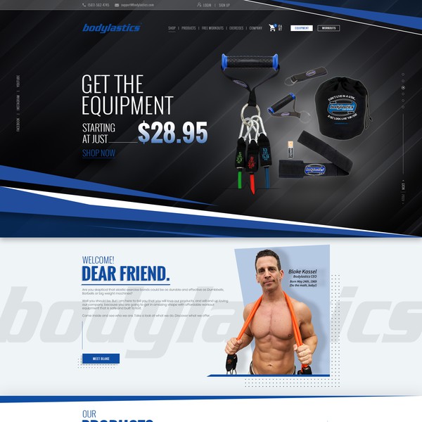Design by GAMEPAK STUDIO®✅ titled "Fitness website"
