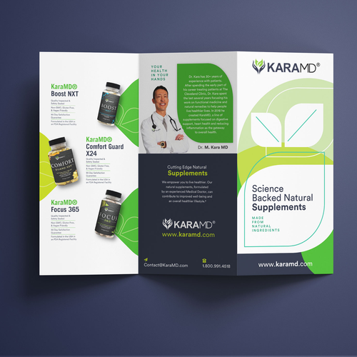 KaraMD Product Package Insert (One Page) Design by SUBHADIP BISWAS