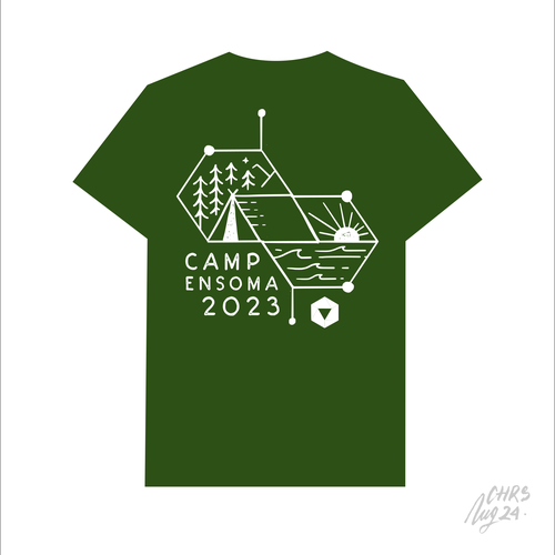 Summer Camp themed logo for  biotech summer outing swag Design by chrisnug