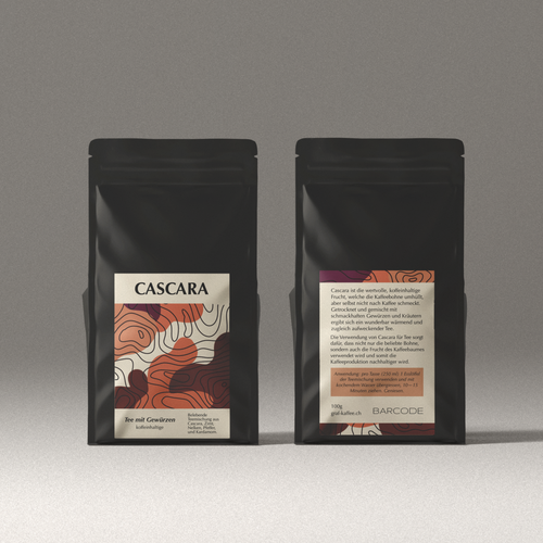 Design Cascara tea label di just.chaosofart