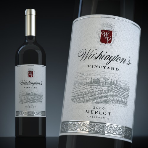 Wine Label - Washington's Vineyards Design by :DiegoGuirao