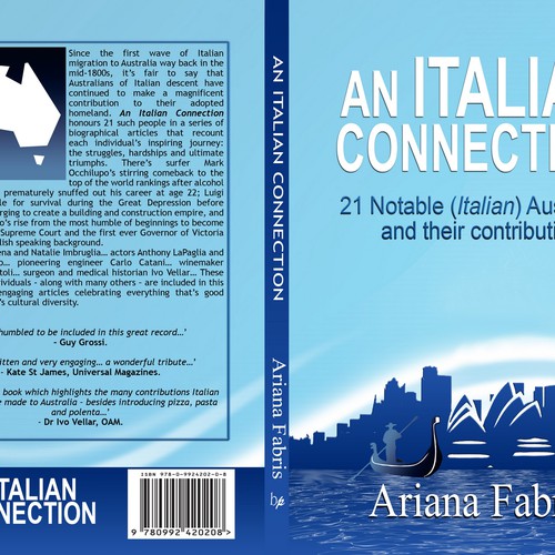 An Italian Connection: book cover design Diseño de CANDesigner