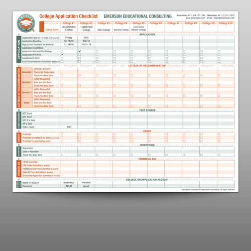 College Application Checklist Other Business Or Advertising Contest   Attachment 65936023