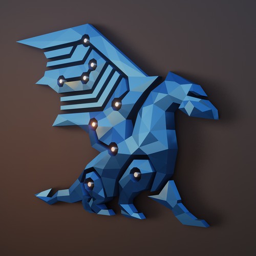 Diseño de 3D Dragon Rendering de clayStick