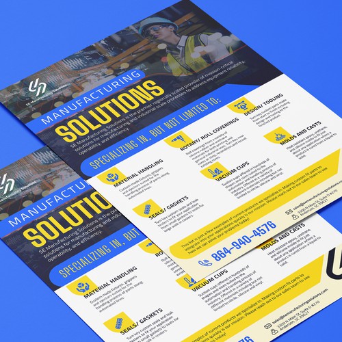 Clean single page line card for potential customers Design by FathurRahman