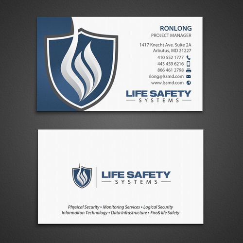 Business Card Template - Life Safety Systems | Business card contest