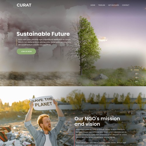 Earth in Focus: A Transformative  Web Experience Highlighting Waste, Pollution, and Sustainability Design by Design illusion