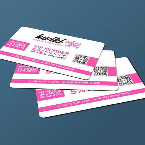 コンペ「VIP membership card for a cannabis delivery service」のデザイン by Brandmaker artistさん 