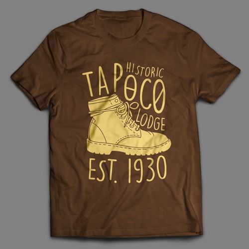 Vintage TShirt Design for Historic Lodge