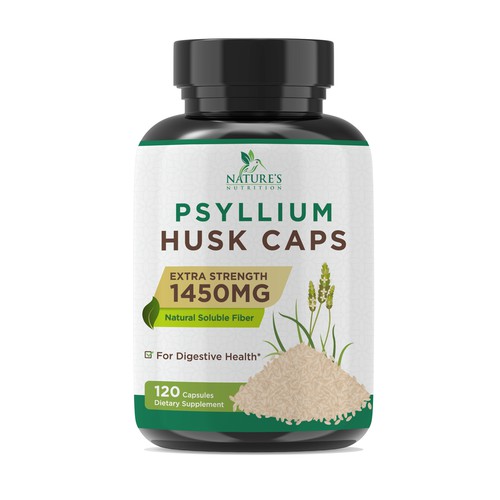 Natural Psyllium Husk Capsules Design needed for Nature's Nutrition Design by EsoWorld