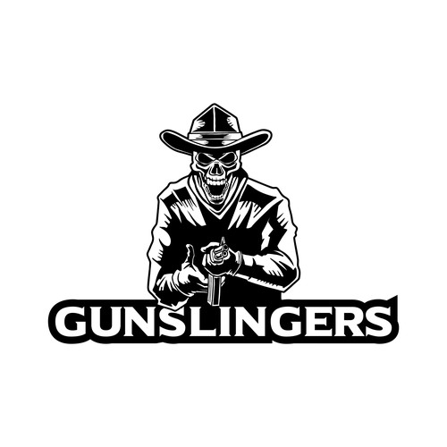 Retail logo for "Gunslingers" Design by Hadeboga Studio