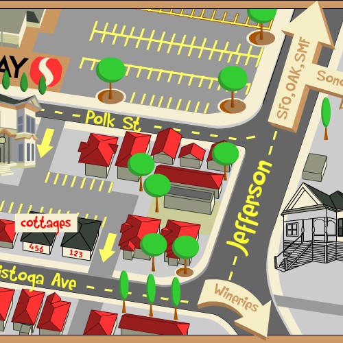 DESIGNER CHALLENGE: Cartoon/Graphic Map that is fun & easy to read ...