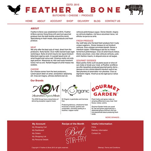 Web page design contest entry by Little Happy Co.