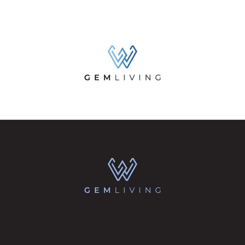 Geometrical, minimalist, modern brand design for Gem Living Design by zaffo