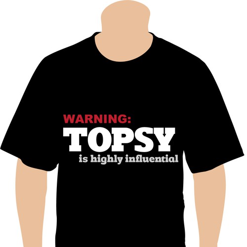 T-shirt for Topsy Design por seeriouuslyy
