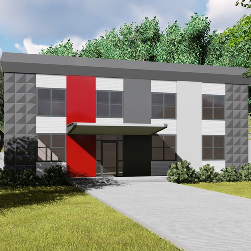 Modern Industrial / Flex Building Facelift Design by Gaeah