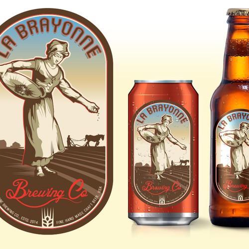 La Brayonne beer tag Design by pmo