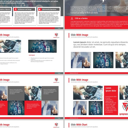 PowerPoint Template for security & technology startup Design by lazuardy_f