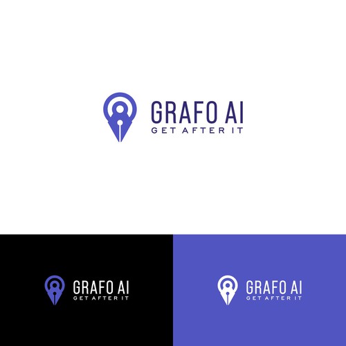 GrafoAI | Artificial Intelligence Writer Logo Design by no94