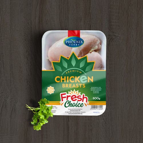 Packaging design for our chicken. Design by Levro