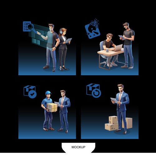 6 pictures of a process steps Design by M.Y.P.