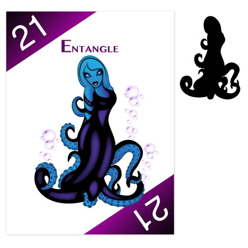 Design Mischievous Octopus Character for hottest card game 2019! Design by RoseHutch Studio